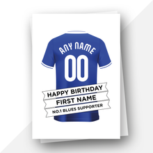 Load image into Gallery viewer, Personalised: Birmingham City Football Fan Birthday Card