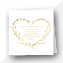 Load image into Gallery viewer, Personalised: Happy Anniversary to…