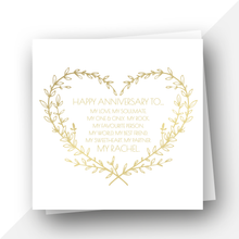 Load image into Gallery viewer, Personalised: Happy Anniversary to…