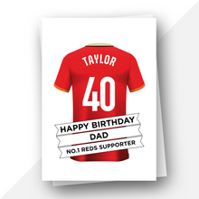 Load image into Gallery viewer, Personalised: Liverpool Football Fan Birthday Card