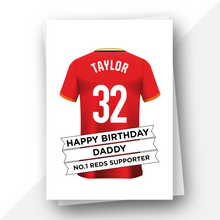 Load image into Gallery viewer, Personalised: Liverpool Football Fan Birthday Card