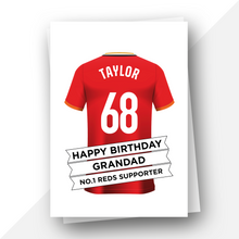 Load image into Gallery viewer, Personalised: Liverpool Football Fan Birthday Card