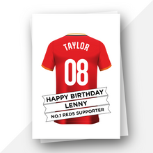 Load image into Gallery viewer, Personalised: Liverpool Football Fan Birthday Card