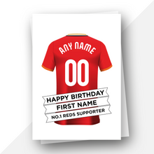 Load image into Gallery viewer, Personalised: Liverpool Football Fan Birthday Card