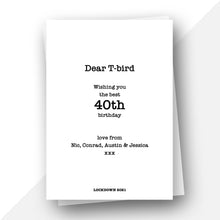 Load image into Gallery viewer, Personalised: Fun personality birthday card