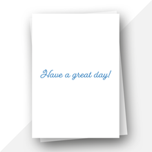Load image into Gallery viewer, Personalised: Rainbow blue text birthday card