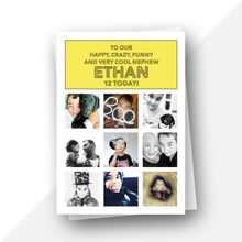 Load image into Gallery viewer, Personalised: Keepsake multiple photo birthday card