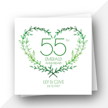 Load image into Gallery viewer, Personalised: 55th Emerald Anniversary