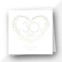 Load image into Gallery viewer, Personalised: 30th Pearl Anniversary