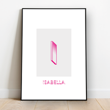 Load image into Gallery viewer, Personalised: Keepsake initial print for her