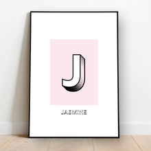 Load image into Gallery viewer, Personalised: Keepsake initial print for her