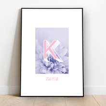 Load image into Gallery viewer, Personalised: Keepsake initial print for her
