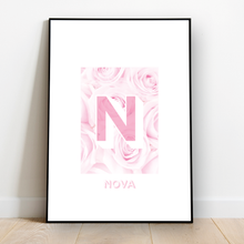 Load image into Gallery viewer, Personalised: Keepsake initial print for her