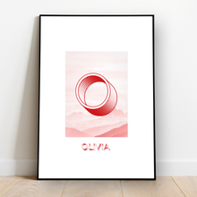 Load image into Gallery viewer, Personalised: Keepsake initial print for her