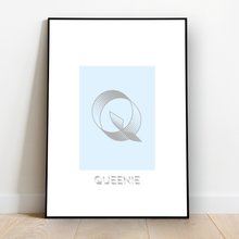 Load image into Gallery viewer, Personalised: Keepsake initial print for her