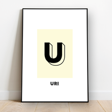 Load image into Gallery viewer, Personalised: Keepsake initial print for him