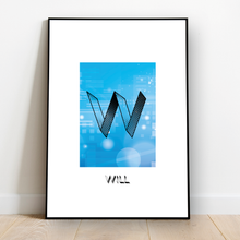 Load image into Gallery viewer, Personalised: Keepsake initial print for him