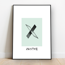 Load image into Gallery viewer, Personalised: Keepsake initial print for her