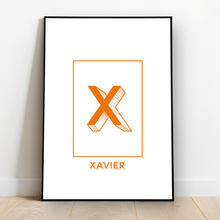 Load image into Gallery viewer, Personalised: Keepsake initial print for him