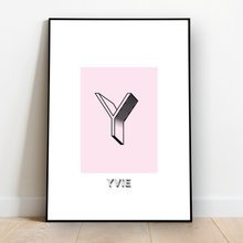 Load image into Gallery viewer, Personalised: Keepsake initial print for her