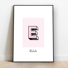 Load image into Gallery viewer, Personalised: Keepsake initial print for her