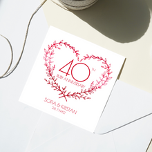 Load image into Gallery viewer, Personalised: 40th Ruby Anniversary