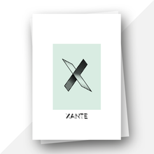 Load image into Gallery viewer, Personalised: Keepsake initial birthday card for her