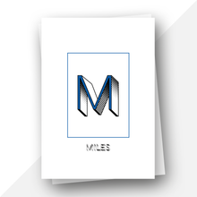 Load image into Gallery viewer, Personalised: Keepsake initial birthday card for him