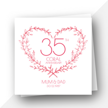 Load image into Gallery viewer, Personalised: 35th Coral Anniversary