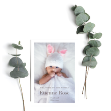 Load image into Gallery viewer, Personalised: New baby birth cards