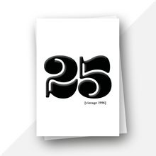 Load image into Gallery viewer, 25 today retro vintage 1997 birthday card