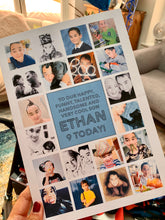 Load image into Gallery viewer, Personalised: Keepsake multiple photo birthday card