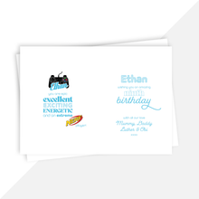 Load image into Gallery viewer, Personalised: Keepsake multiple photo birthday card