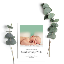 Load image into Gallery viewer, Personalised: New baby birth cards