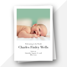 Load image into Gallery viewer, Personalised: New baby birth cards