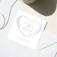Load image into Gallery viewer, Personalised: 25th Silver Anniversary