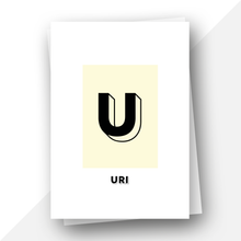 Load image into Gallery viewer, Personalised: Keepsake initial birthday card for him