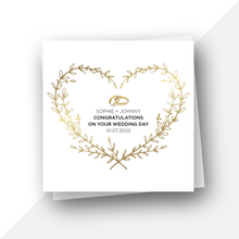Load image into Gallery viewer, Personalised: Wedding day heart
