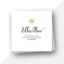Load image into Gallery viewer, Personalised: Wedding day rings
