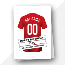 Load image into Gallery viewer, Personalised: Nottingham Forest Football Fan Birthday Card
