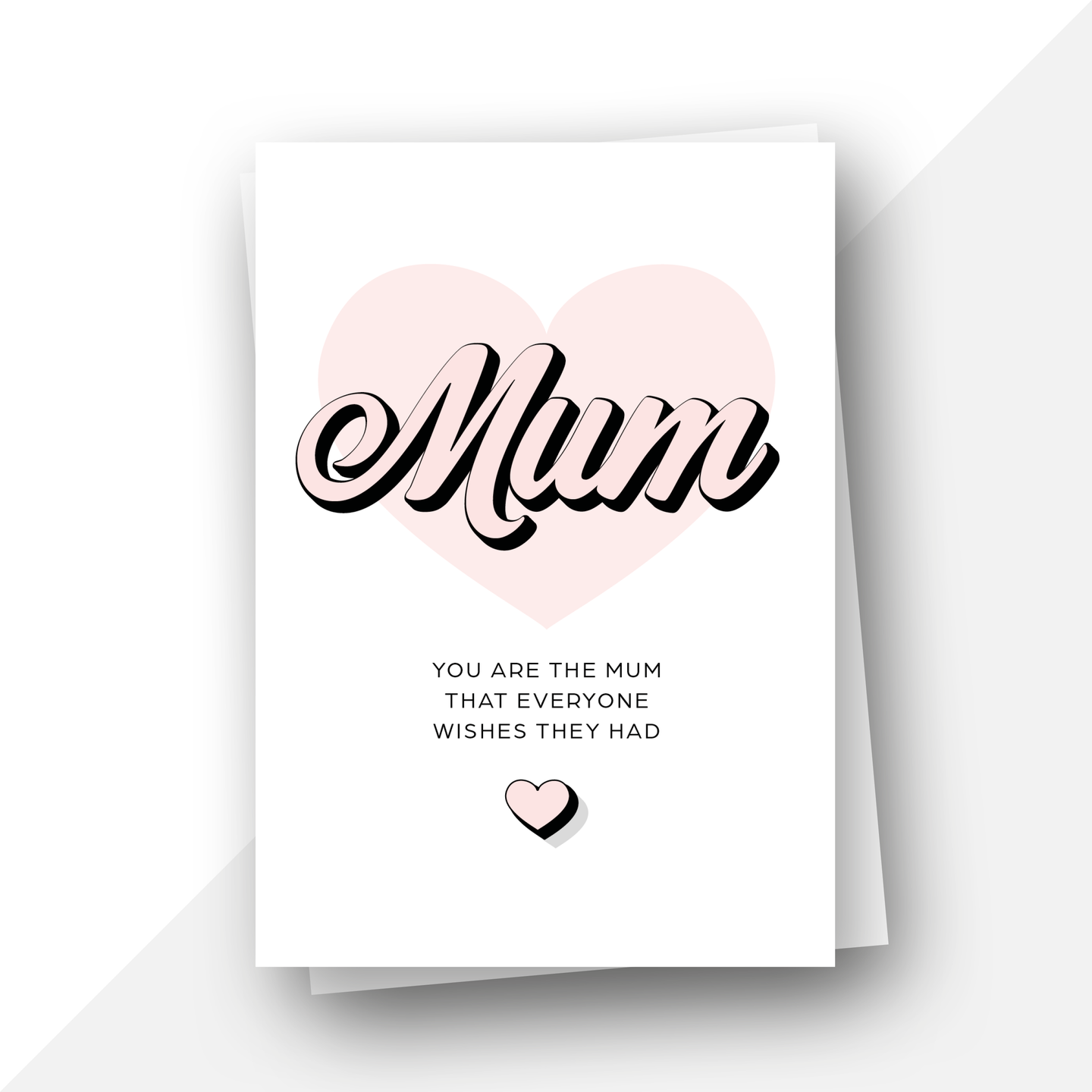 Retro 3D Text: You're The Mum Everyone Wishes They Had