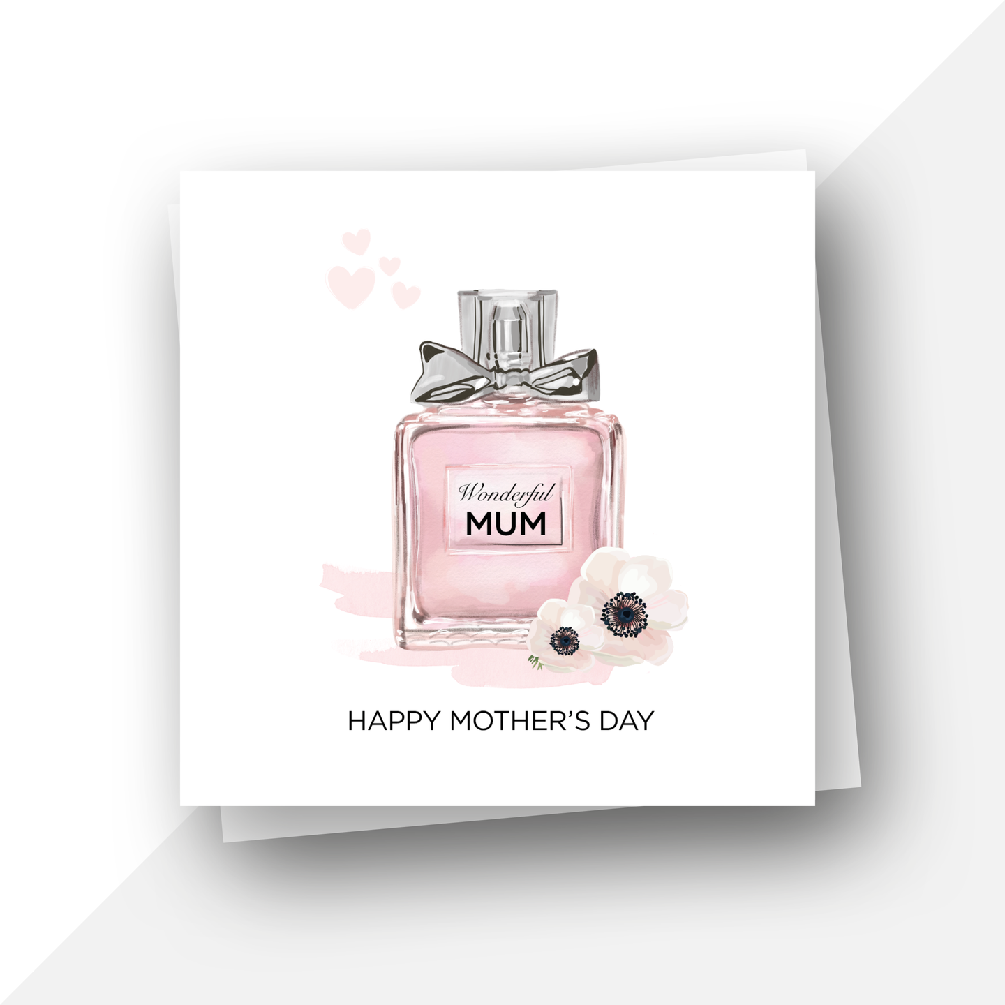 Mother's day: Wonderful mum perfume bottle card