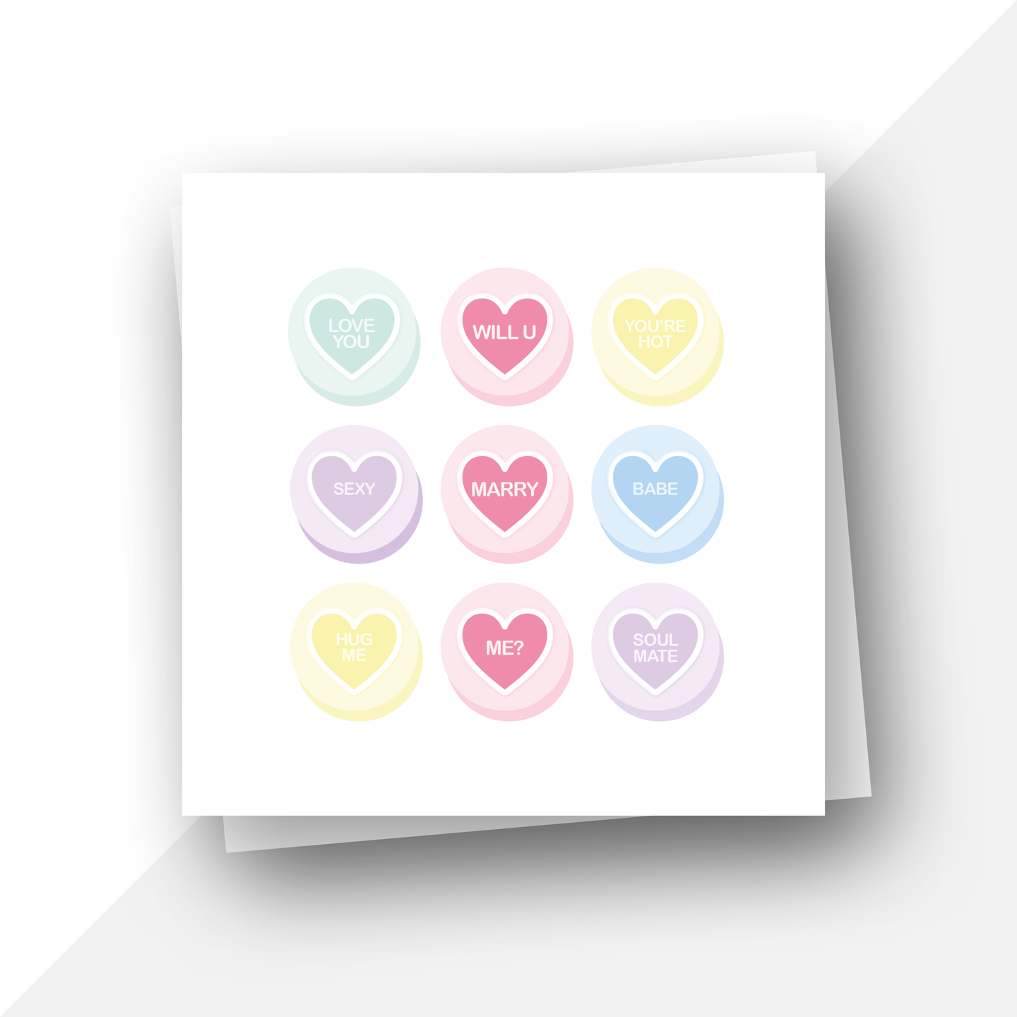 Will you marry me? Love hearts