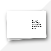 Load image into Gallery viewer, 16 sickteen birthday card
