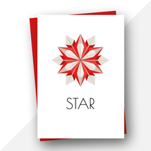 Load image into Gallery viewer, Origami Christmas card mix, set of 9
