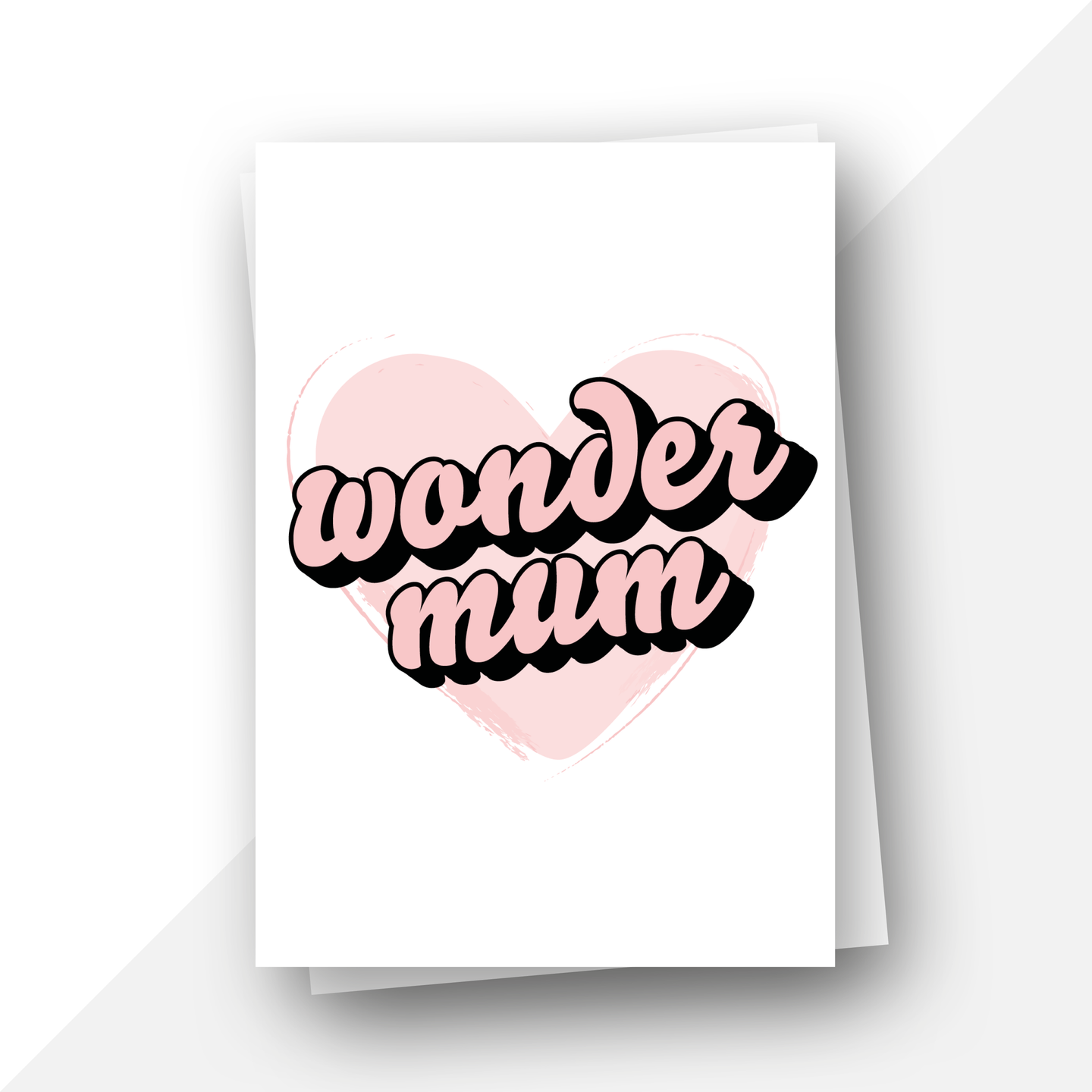 Retro 3D Text: Wonder Mum