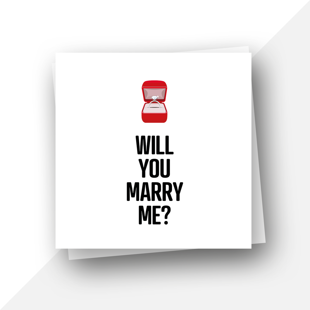 Will you marry me?