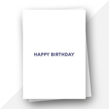 Load image into Gallery viewer, Personalised: Keepsake initial birthday card for him
