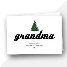 Load image into Gallery viewer, Grandma/ Nanny/ Nana Christmas card
