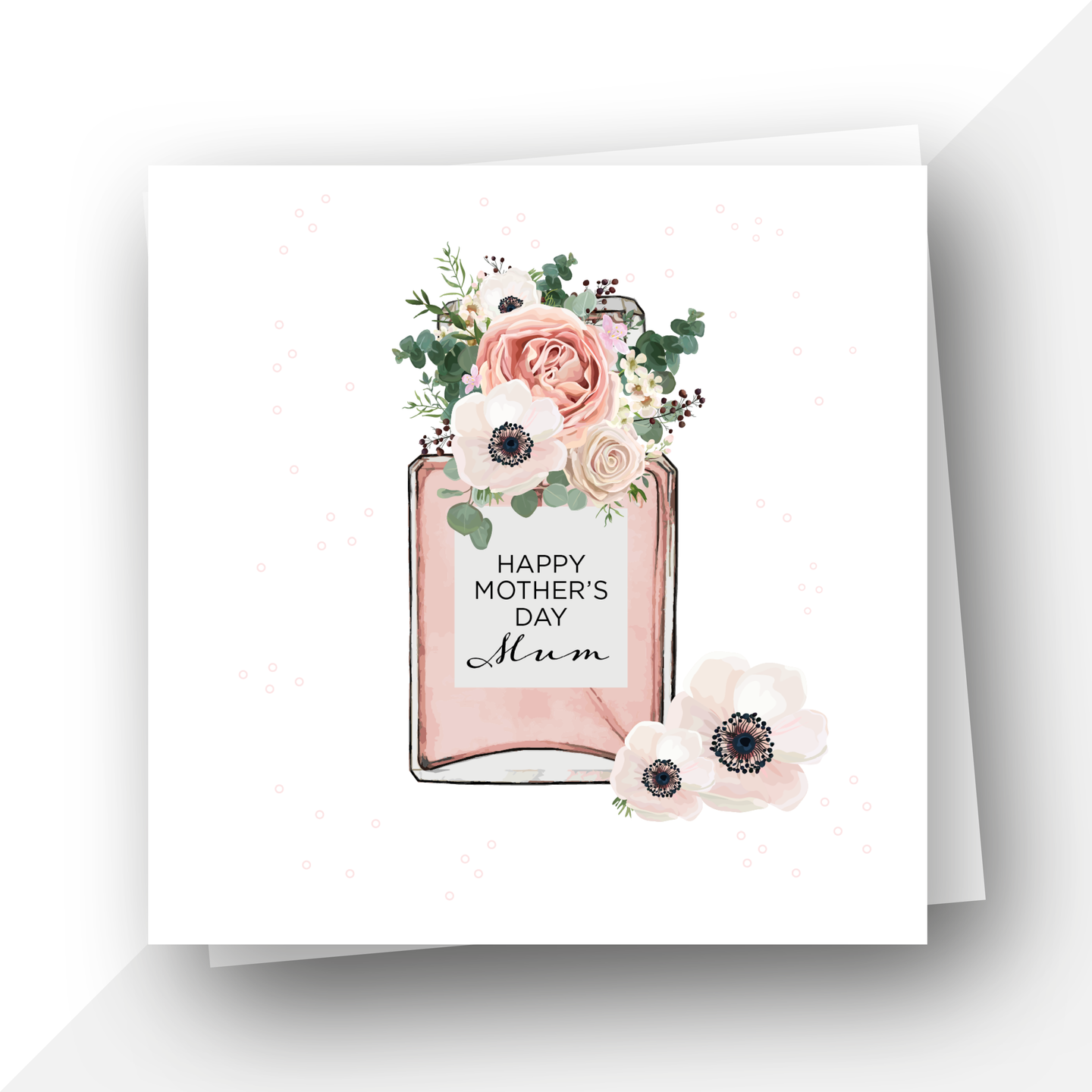 Perfume Bottle: Happy Mother’s Day card